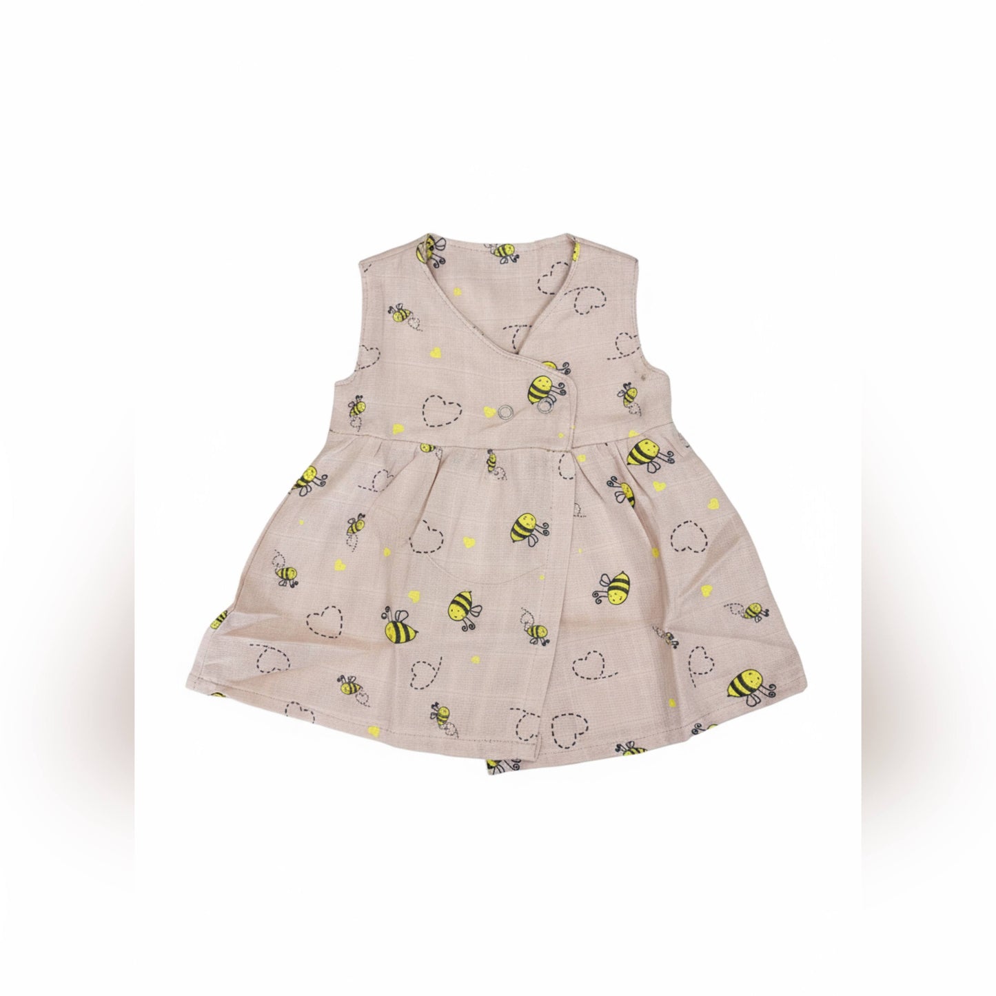Bee Print Muslin Frock