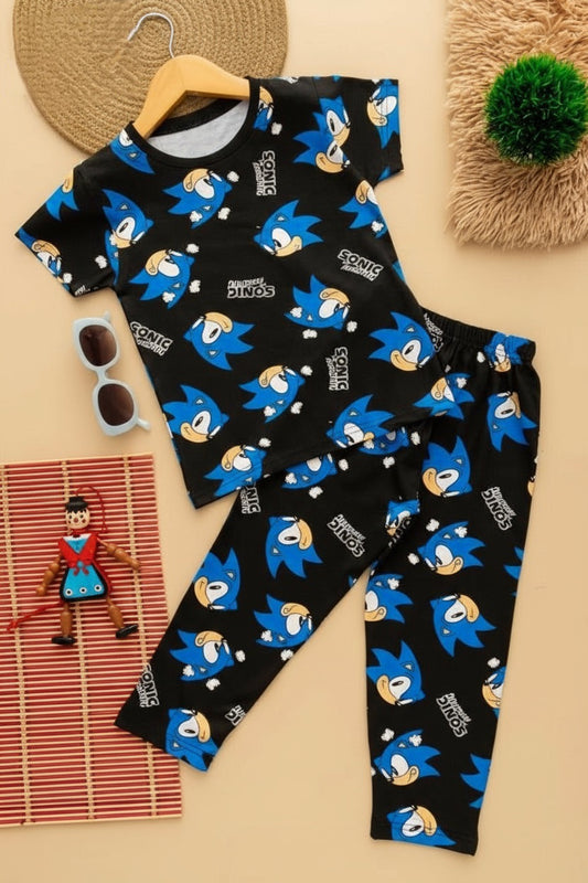 Blue Sonic Pant set