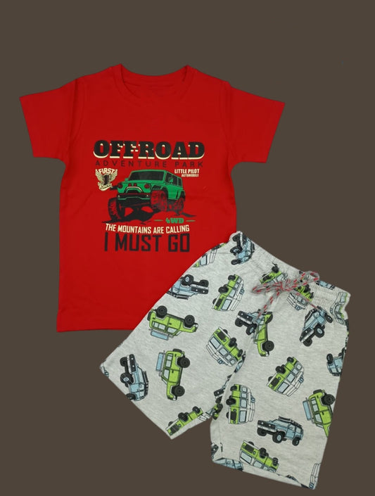 Offroad Adventure T-Shirt & Shorts Set