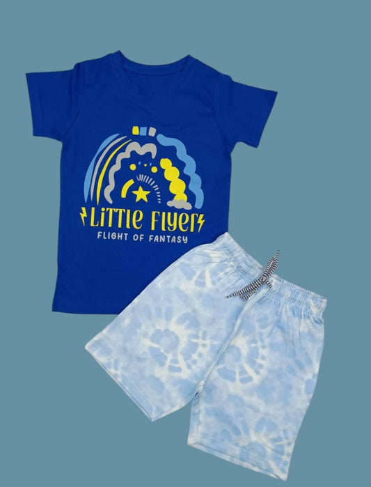 Boys Little Flyer T-Shirt & Tie-Dye Shorts Set