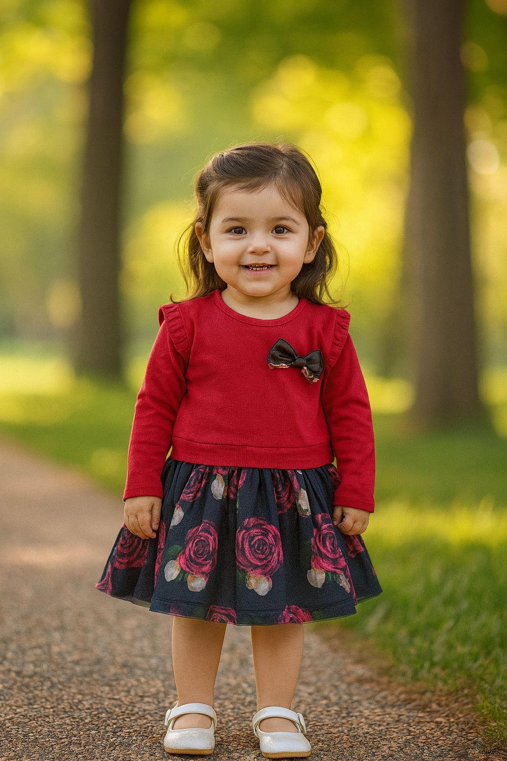 Maroon Full sleeve gown