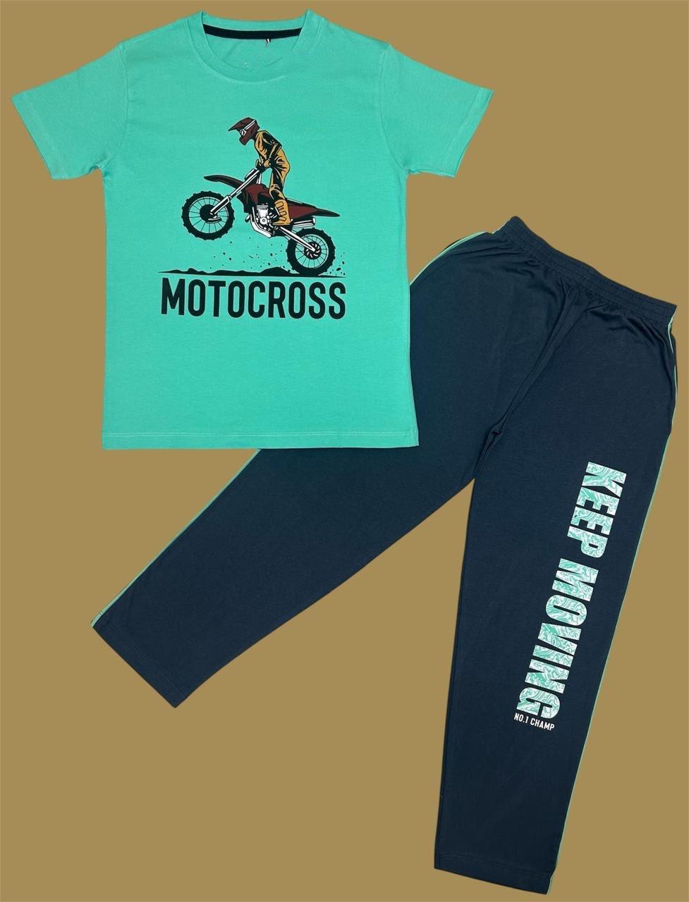 Green Motocross pant set