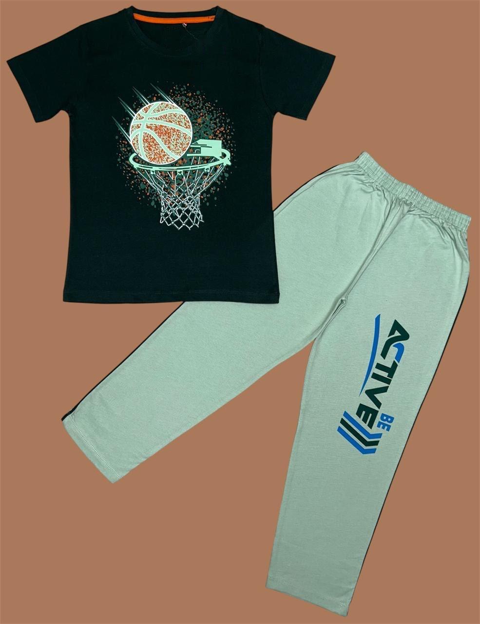 Green Basketball pant set