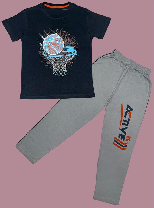 Black Basketball pant set