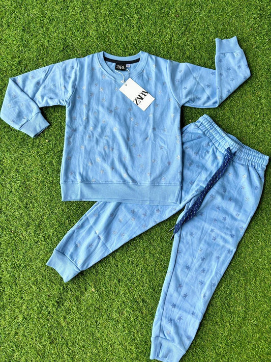 Blue star pant set